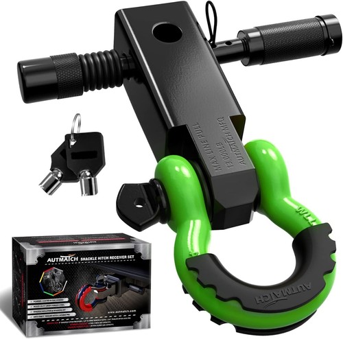 2" Inch Tow Shackle Hitch Receiver 3/4" D-Ring Recovery Kit For Truck Jeep SUV - Picture 28 of 48