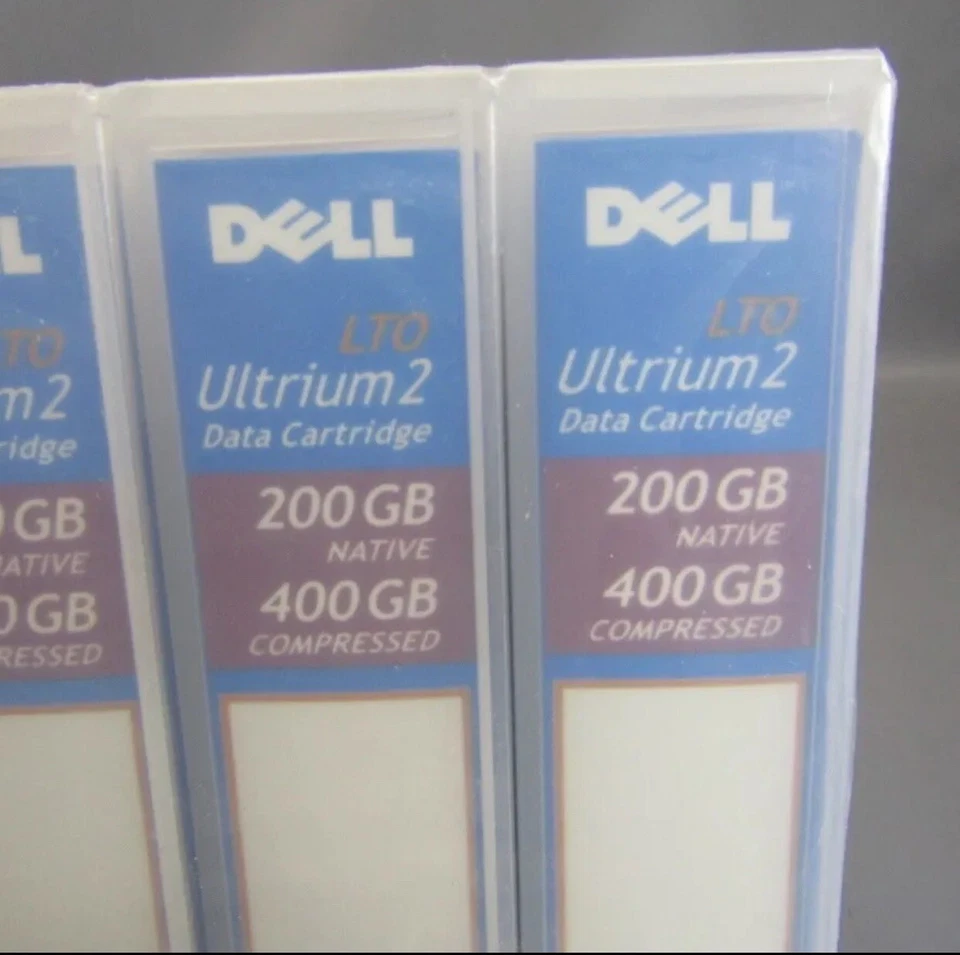 Paquete de 5 cartuchos de datos Dell Ultrium 2 NUEVO 200 GB / 400 GB PN N0439 Foto 2 de 4