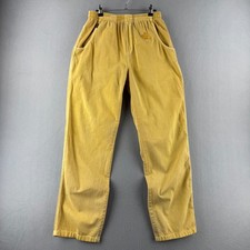 Crazy Shirts Hawaii Shirt Mens Medium Yellow Honey Dyed Drawstring Cotton