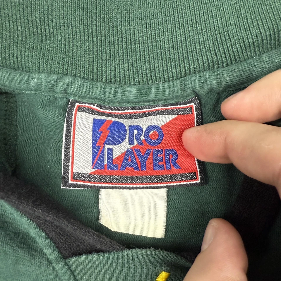 Camisa polo masculina vintage Green Bay Packers XL jogador profissional futebol americano rugby anos 90 NFL - Imagem 3 de 4