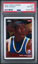 2009 TOPPS CHROME #110 JRUE HOLIDAY ROOKIE RC 778/999 PSA 8.5