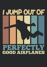 Skydiving Spruch Notizbuch A5 liniert 120 Seiten