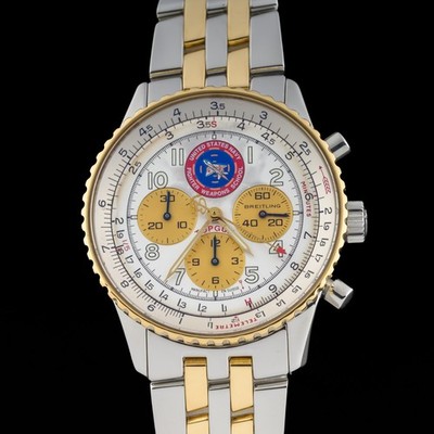 Breitling Navitimer 92 Topgun Limited Edition 18k Gold & Steel 38mm Men's Watch