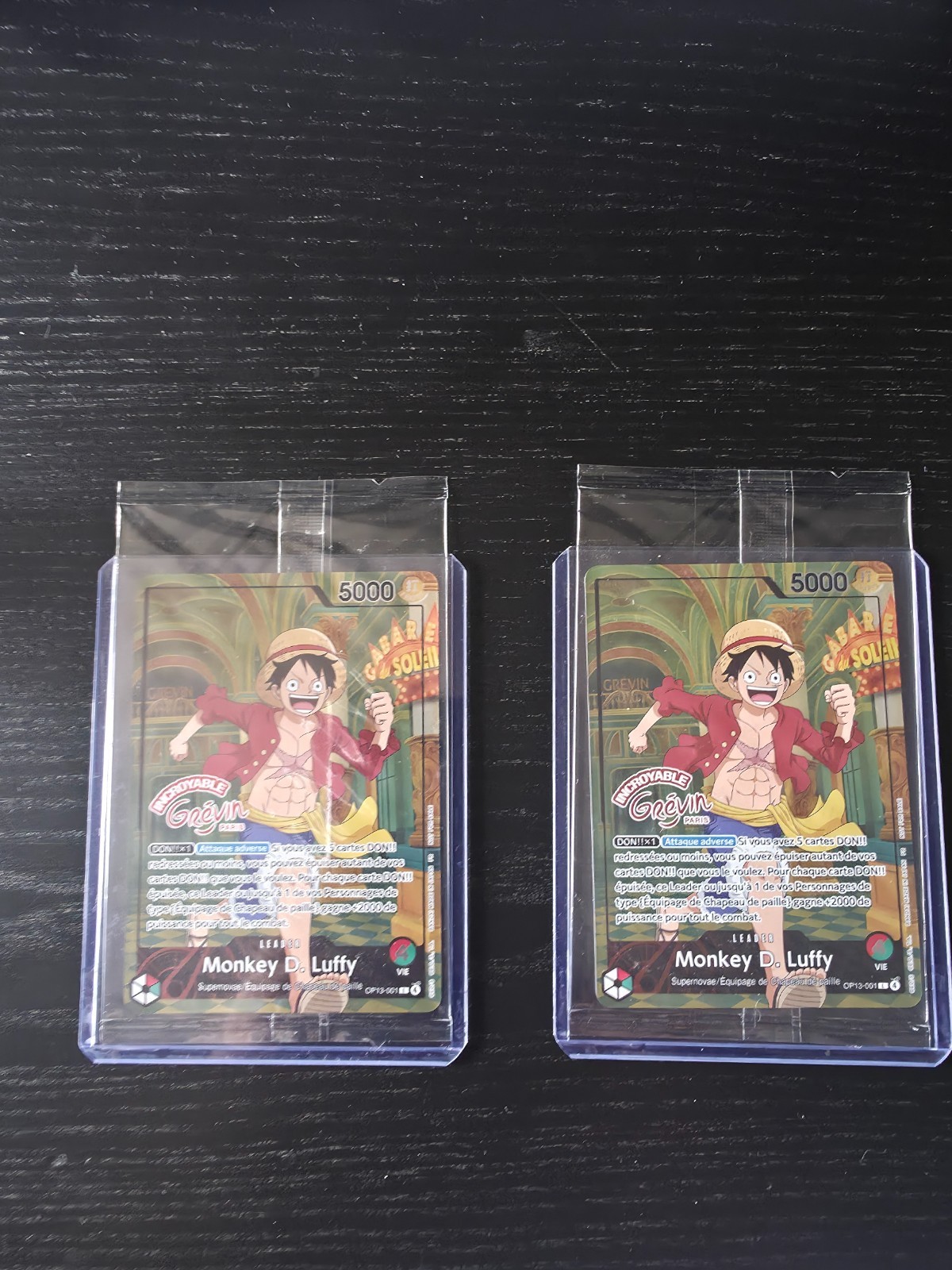 원피스 TCG 카드 – 몽키 D. 루피 OP13-001 – Musée Grévin Paris 프로모션