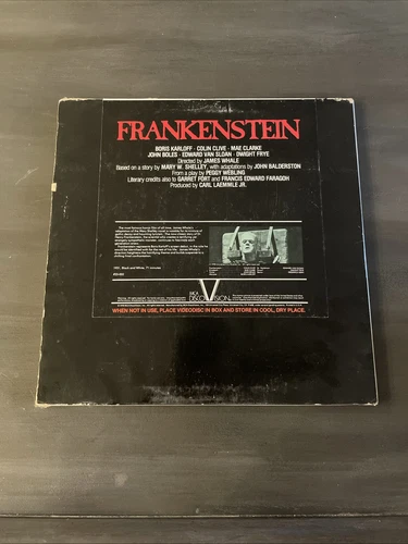 1978 Frankenstein MCA Disco Vision Horror Rare Videodisc Collectible - Picture 4 of 14