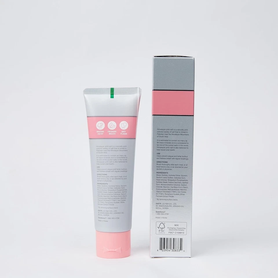 HIMALAYA PINKSALT Natural Whitening Toothpaste  Fluoride Free Plaque Remover 4pk - Image 2 of 4