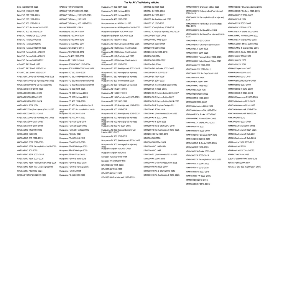 Cadena junta tórica Tusk 520 520x118 para KTM 350 XCF-W seis días 2014-2016 Foto 2 de 4