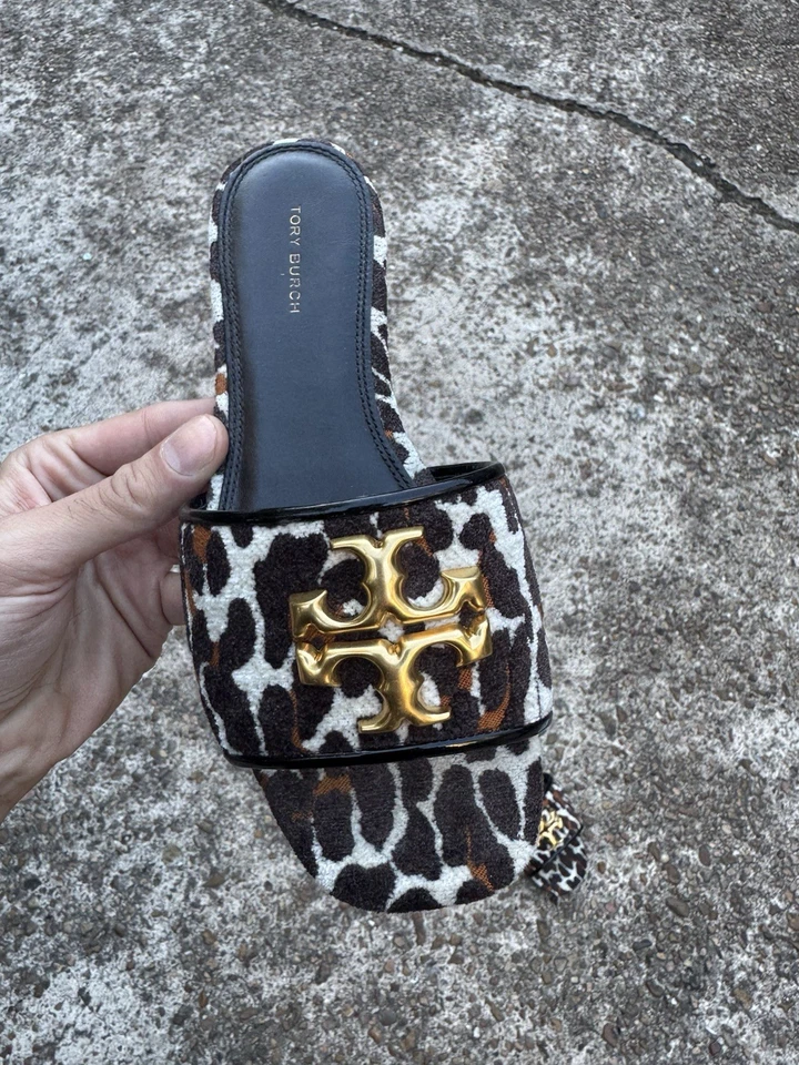 Tory Burch Eleanor Reva Leopardo Diapositiva Plana A Para Mujer Talla 7 ¡¡BONITO!!! Foto 3 de 4