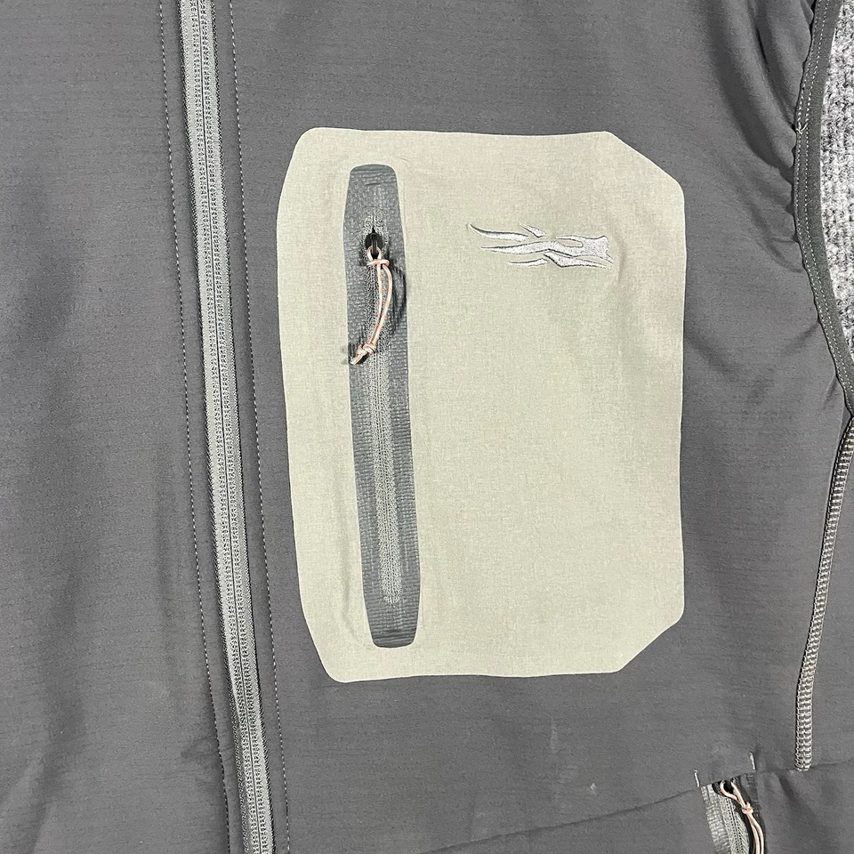 Sitka Jetstream Windstopper Vest Men’s XL Medium Gray Full Zip Hunting Outdoor - Image 2 of 4