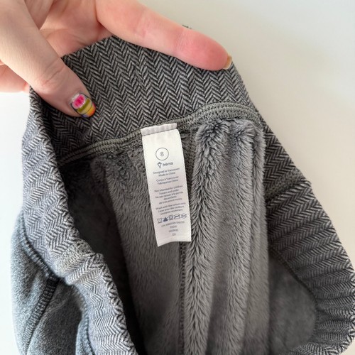 Ivivva by Lululemon Fleece Fur Lined Cuddle Huddle Joggers Girls Size 8 - Picture 10 of 10
