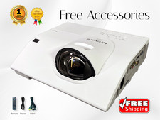 REFURBISHED Hitachi CP-BW301WN 3LCD Short-Throw Projector 2160p 3000 Lumens HDMI