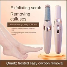 Electric Foot File, Callus Remover, Rechargeable, 2 Speeds, Pedicure Tool