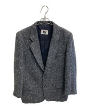 I.S. ISSEY MIYAKE          wool tailored jacket gray