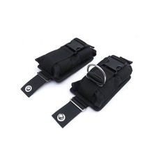 2Pcs Spare Black 1680D Nylon Scuba Diving Weight Belt Pockets with 3457