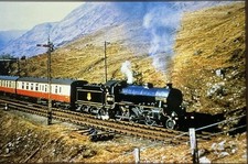 35mm COLOUR RAIL Slide, SC108. LNER 2-6-0, 61997, ‘ MacCAILIN MOR ‘. Glenfinnan.