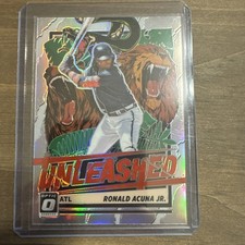 2021 Optic #UNL3 Ronald Acuna Jr UNLEASHED Silver PRIZM Holo 