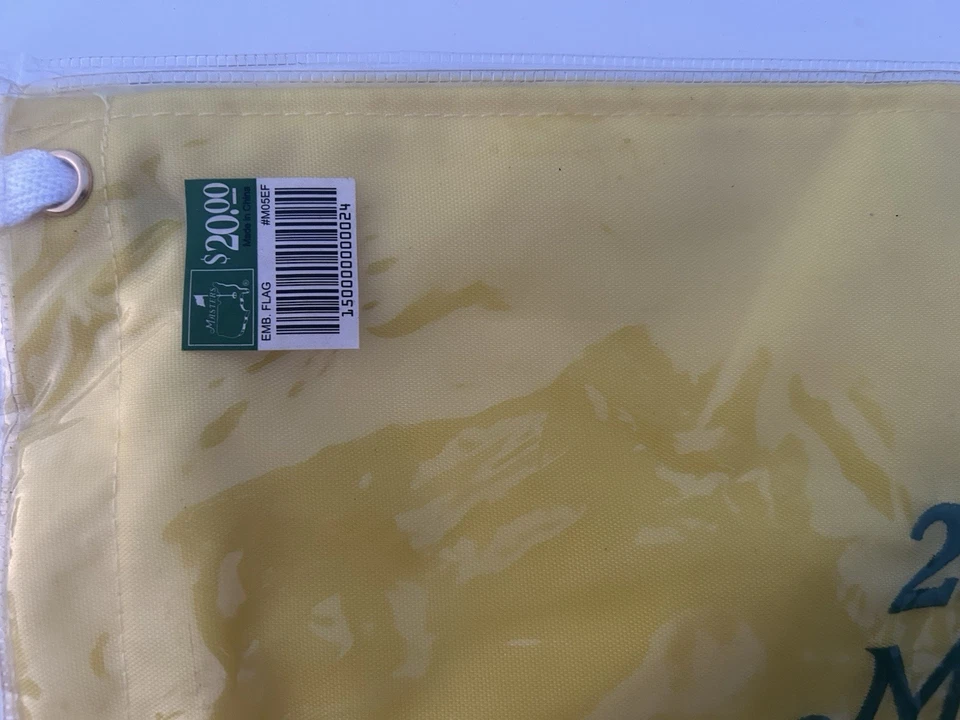 2006 Masters Flag Augusta National, Phil Mickelson Champion, New in Plastic - Imagem 2 de 3