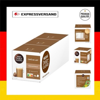 NESCAFÉ Dolce Gusto Café au Lait - 3er Pack (48 Kapseln)