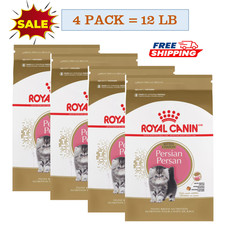 4 Packs- Royal Canin Feline Kitten Dry Cat Food Breed Nutrition For Persian 3LB 7.46 per pound