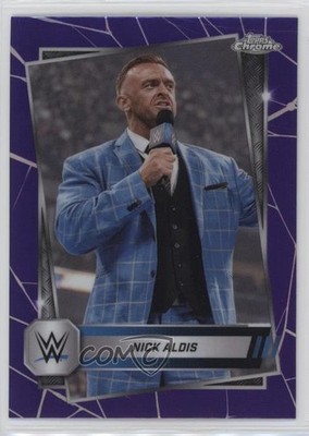 2025 Topps Chrome WWE Purple Refractor Nick Aldis #150 0ne7