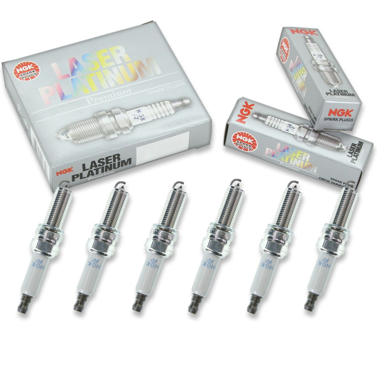 6 pcs NGK Laser Platinum Spark Plugs for 2006-2011 Mercedes-Benz ML350 3.5L yz