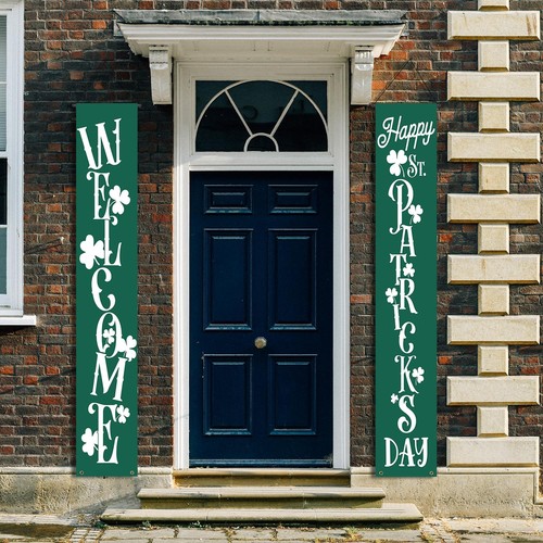 St. Patrick's Day Door Banner Happy Patrick's - Welcome - Picture 6 of 7