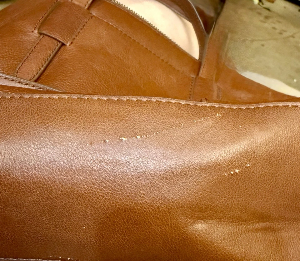 Fossil Womens Skylar Leather Satchel Brown - Image 4 of 4