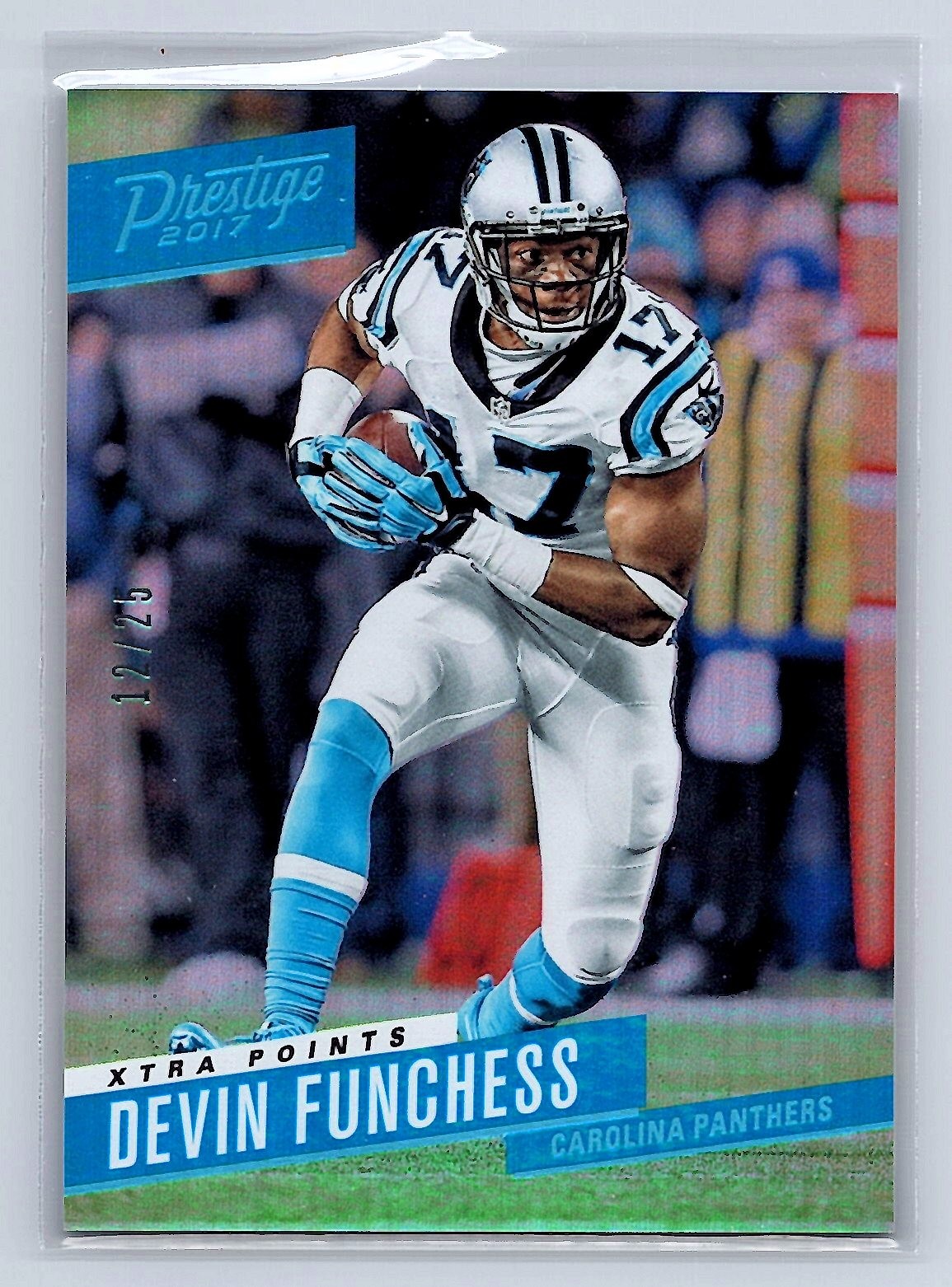 Devin Funchess 2017 Panini Prestige #143 Xtra Points Platinum #/25