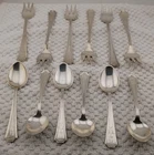 1910 Gorham Fairfax Sterling Silver 6 Cocktail Forks 6 Demi Spoons 167.26 Grams