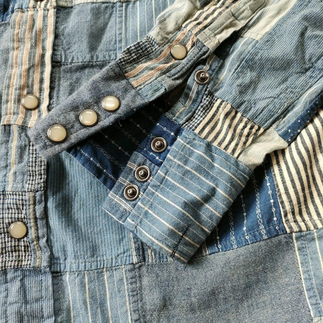 [Super Rare] RRL Patchwork Denim Jacket Double R … - image 7