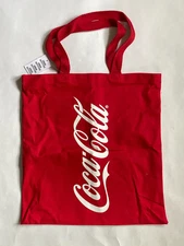 Urban Outfitters Coca Cola Red Cotton Canvas Tote bag ~ 14 x 15 New with Tags