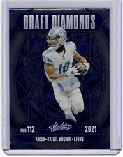 Detroit Lions AMON-RA ST BROWN 2025 Panini Absolute DRAFT DIAMONDS Football Card