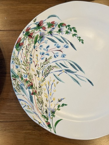 Anthropologie Printemps Dinner Plates Stoneware Wildflowers Set Of 4 - Picture 9 of 11