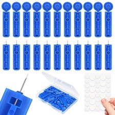 Lishae Acne Needle, 50 Pcs Disposable sterile Needles and 122 Piece Set, Blue