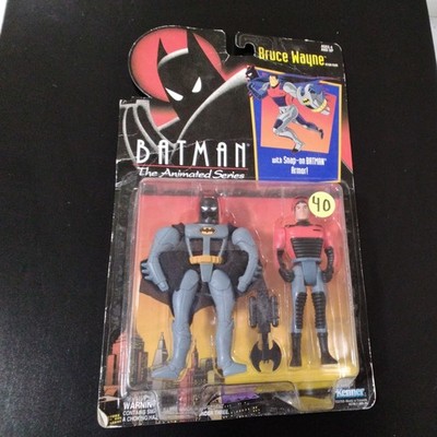 Batman The Animated Series Bruce Wayne with Snap-on Armor Action Figure New 1992