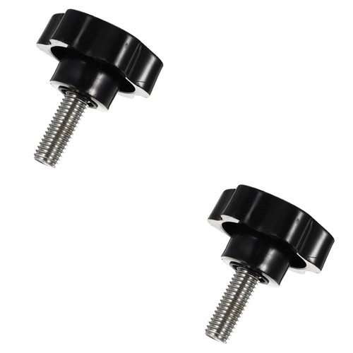 2 PCS Plum Hexagonal Handle Patio Umbrella Parts Screw Knob Clamping