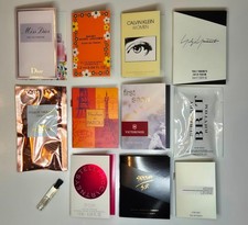 12 x women mini perfume vials for travel stocking job lot in christmas gift box