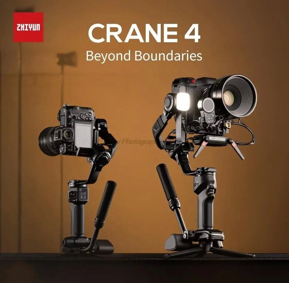 Zhiyun Crane 4 Combo 3-Achsen-Gimbal-Stabilisator für DSLR-Kinokamera Canon Sony - Bild 3 von 4