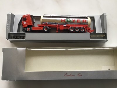 Herpa 1:87 MB SK Chromtank-Sattelzug Spedition Hoyer Exclusiv Serie in OVP
