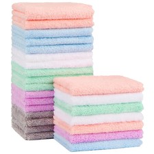 Orighty Baby Washcloths 24-Pack 7''x9'' , Microfiber Coral Pack of 24,