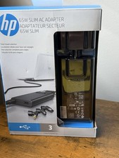 HP 65W AC Adapter Charge Slim - Multiple Devices 3 Interchangeable Tips