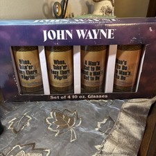 John Wayne collectible drinking glasses