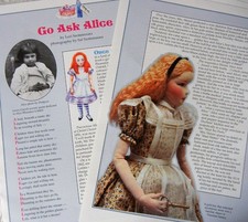 10p History Article  Pics - Antique Alice in Wonderland Dolls - Dorothy Heizer