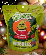 Dr. Seuss THE GRINCH Woobles Learn To Crotchet Christmas Kit  New Free Shipping 