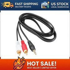 3.5mm Male to 3 RCA Male AV/AUX Audio Cable   For Mp3/Phone  