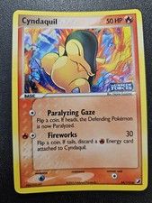 Pokemon EX Unseen Forces Cyndaquil Stamped Reverse Holo 54/115 NEAR MINT
