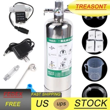 Stainless Steel Aquarium CO2 Generator System Kit Cylinder Carbon Dioxide Plants