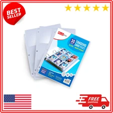 540 Pockets Card Sleeves Binder Sheets Baseball Card Sleeves Pages for 3 Ring...
