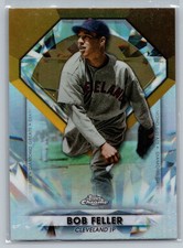 2022 Topps Chrome Update Bob Feller #DGC-59 Diamond Greats Chrome Cleveland MLB