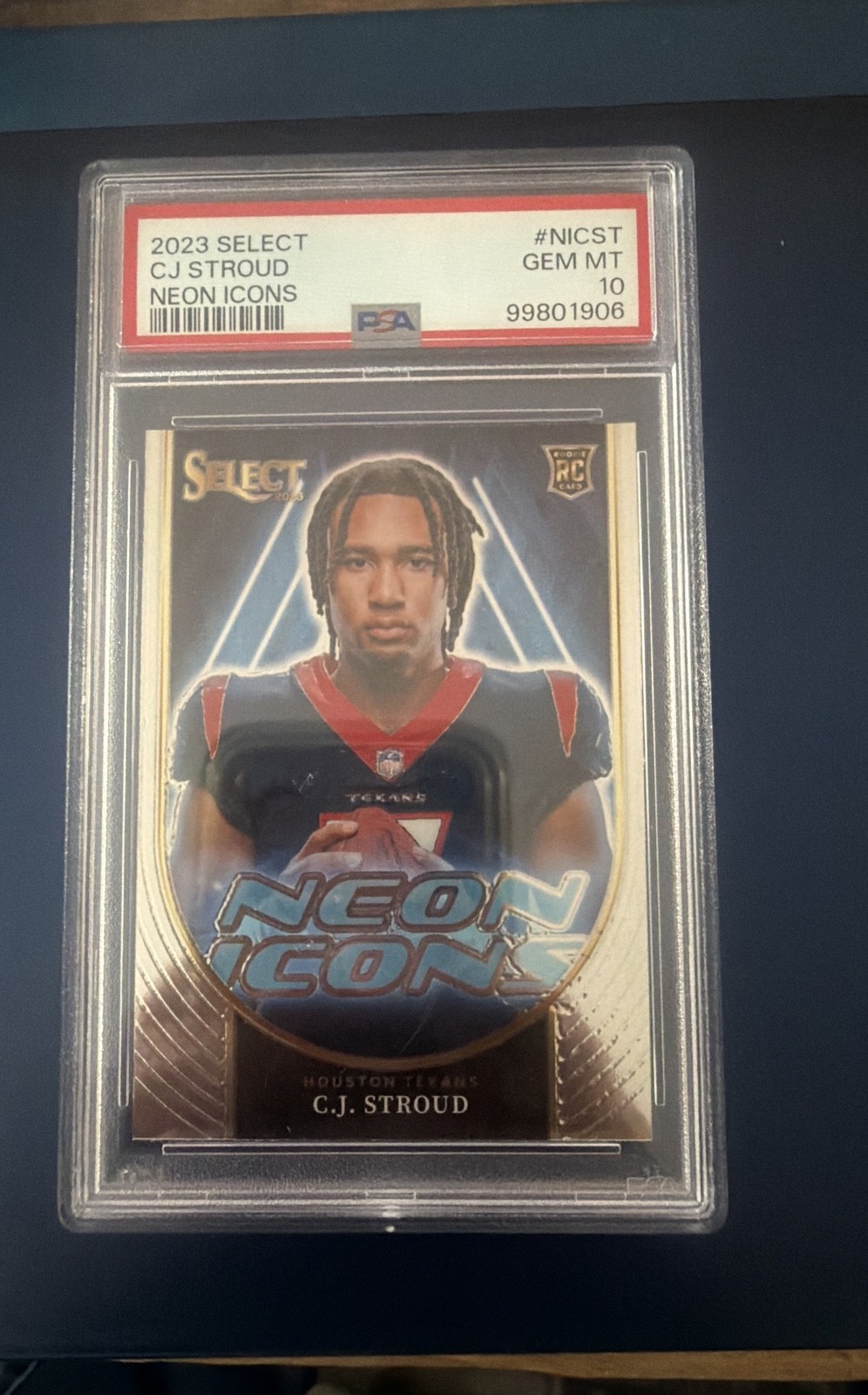 CJ Stroud Panini Select Neon Icons #NICST Base